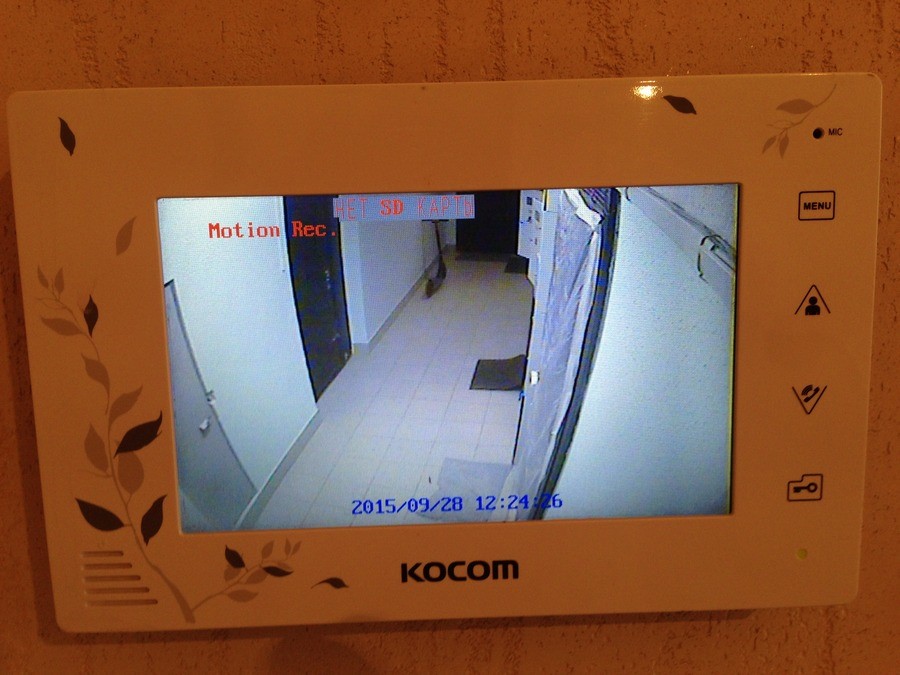 домофонная система, в какой-то степени, стала выполнять функции видеонаблюдения